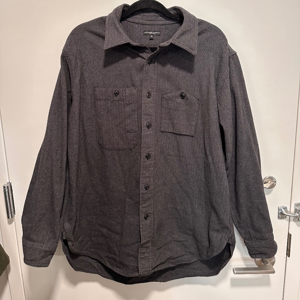 Engineered Garments Heather Grey Work Shirt in Medium